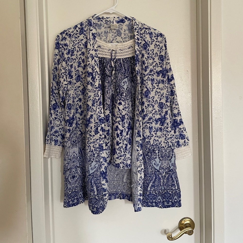 2 piece paisley pj set